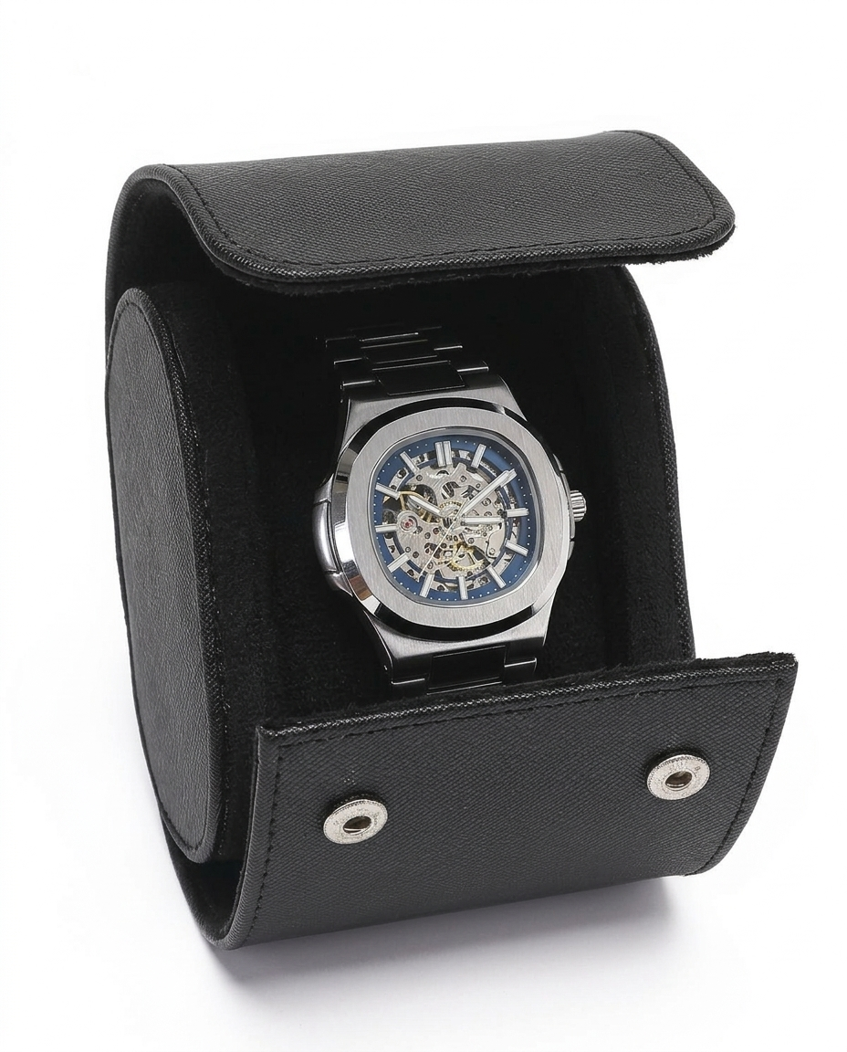 Premium Leather Watch Roll